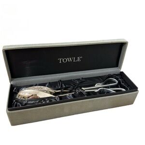 TOWLE | Rare Vintage Silver Plated Serving Tongs with Box